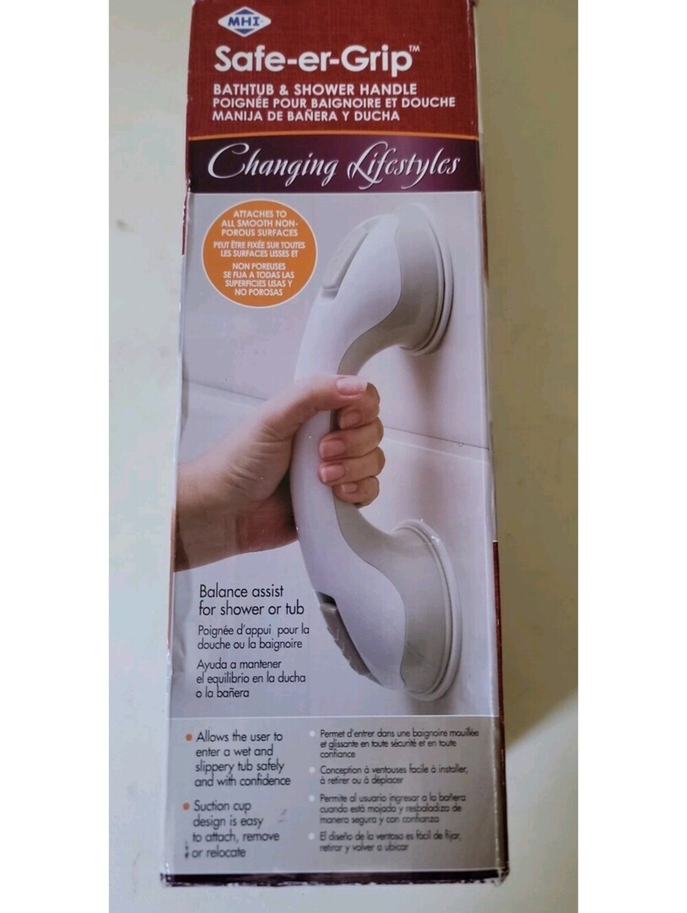 MHI Safe-er-Grip Bathtub & Shower Handle – Model 40524